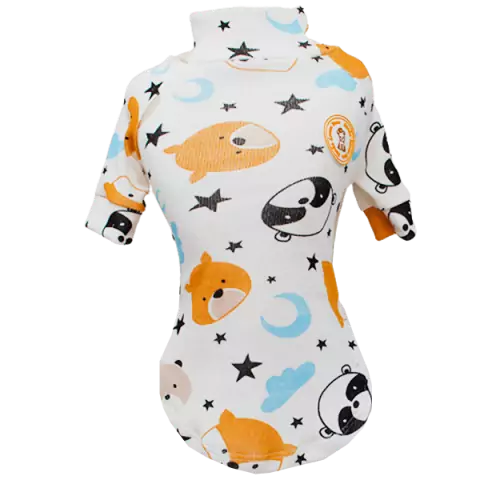 Camiseta Canelada Ribana Ursinhos Príncipe para cachorro e gato