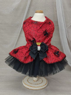 Vestido Halloween Aranha Vermelho para cachorro e gato - comprar online