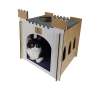 Castelinho Branco London Marinho para cachorro e gato