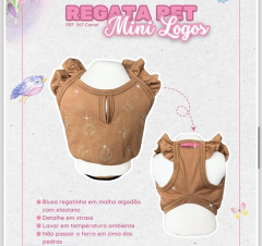Regatinha Cropped Camel Logos para cachorro e gato na internet