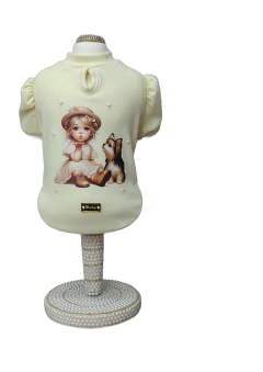 Baby Look Vintage Amarelo Bebê para cachorro e gato - comprar online
