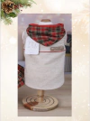Camisa Natal Linho Xadrez para cachorro e gato