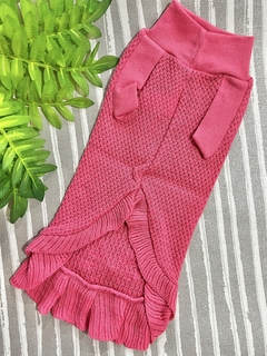 Vestido de Tricô Naná Rosa Chiclete para cachorro e gato na internet