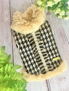 Casaco Delicate Tweed Caramelo para cachorro e gato