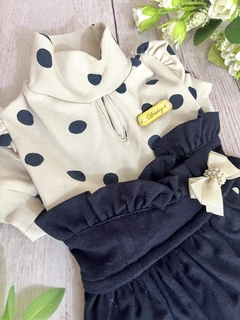 Vestido Delicate Poá Azul para cachorro e gato - comprar online