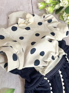 Vestido Delicate Poá Azul para cachorro e gato - Estilo de Vida Pet
