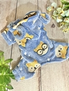 Pijama Fleece Raposa Azul Brilha no Escuro para cachorro e gato