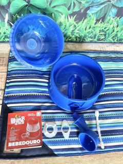 Imagem do Bebedouro Vida Mansa Polipropileno Azul Transparente 2L