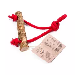 Mordedor de Madeira Trapézio com Corda Olive Toy para cães raças grandes - comprar online