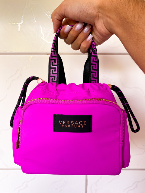 Bolsa Rosa de Luxo Grife Versace