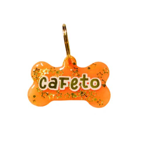 Plaquita para mascota - hueso