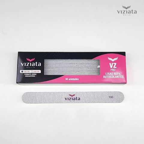 Lixas de unhas refil autocolantes - Grãos Zebra - 100/100 e 240/240 - 30 unidades 