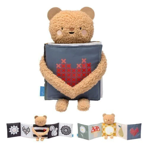 LIBRO SENSORIAL BEBE CON CARA DE OSITO (13795) (TT058) - comprar online