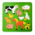 ENCASTRE PLANO - ANIMALES DE GRANJA (TE011)