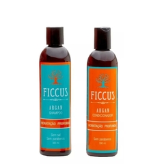 Ficcus - Kit Promociaonal Shampoo e Condicionador com Óleo de Argan 300ml cada