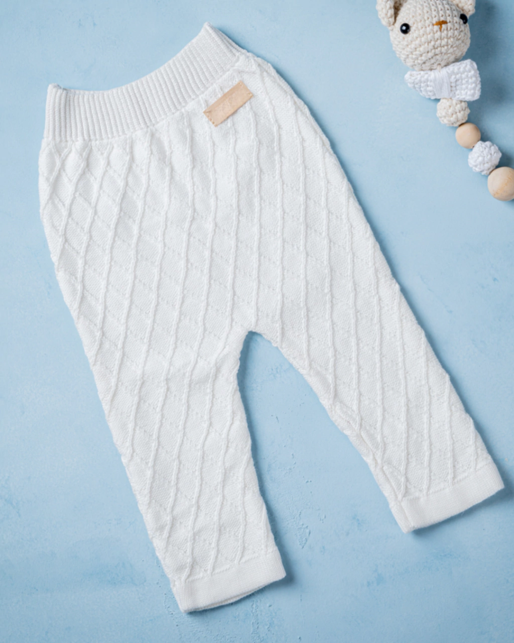 Pantalon Rombos blanco