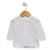 Cardigan de hilo blanco bordado a mano