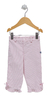 Pantalón corderoy rosa bebé con moñitos
