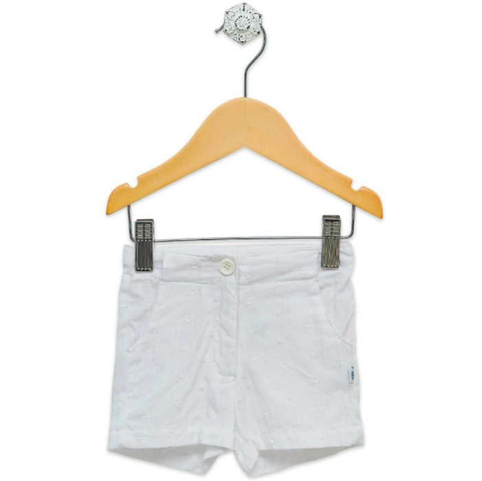 short clásico broderie blanco