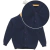 Cardigan tejido escote V azul marino - comprar online