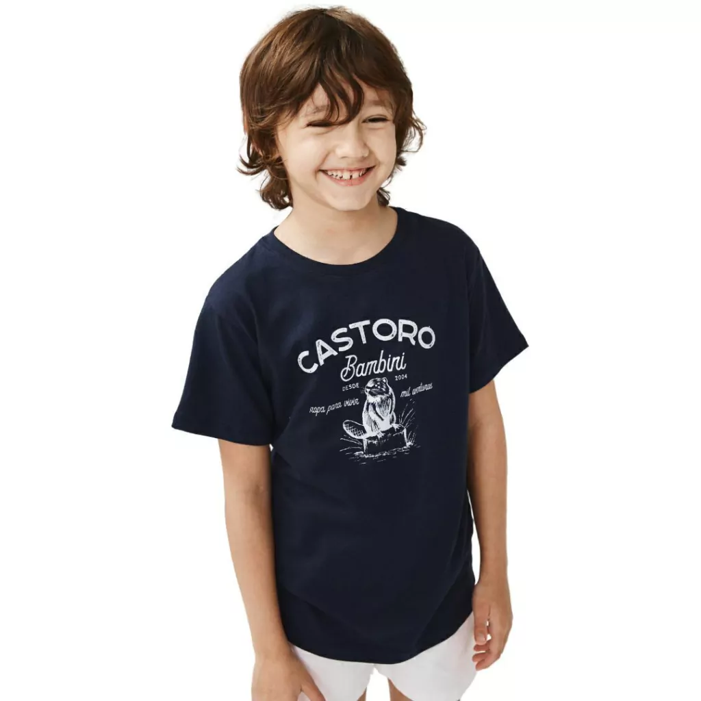 Remera estampa castoro bambini