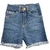 Bermuda Jean desflecado oscuro - comprar online