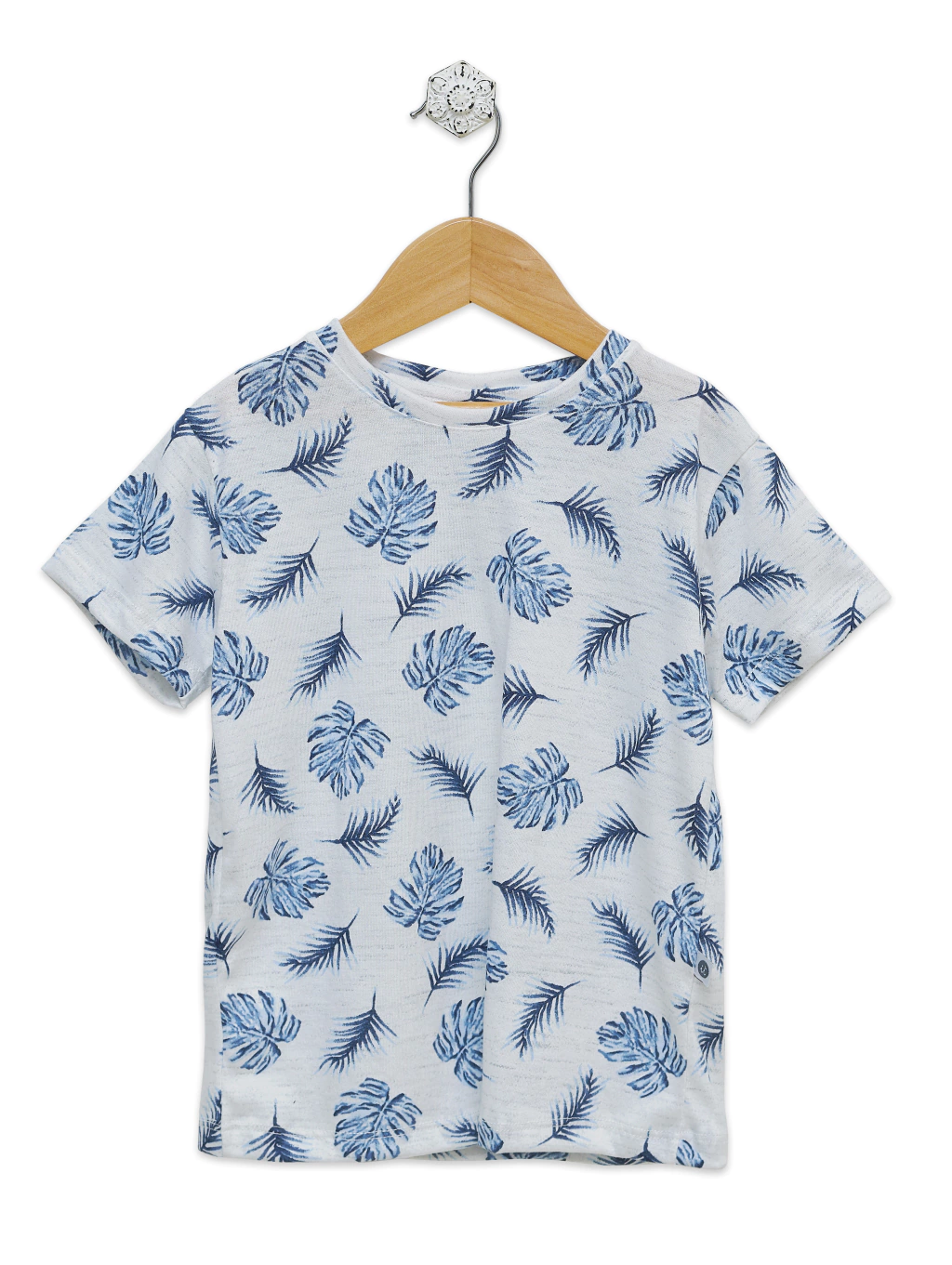 Remera básica estampada manga corta