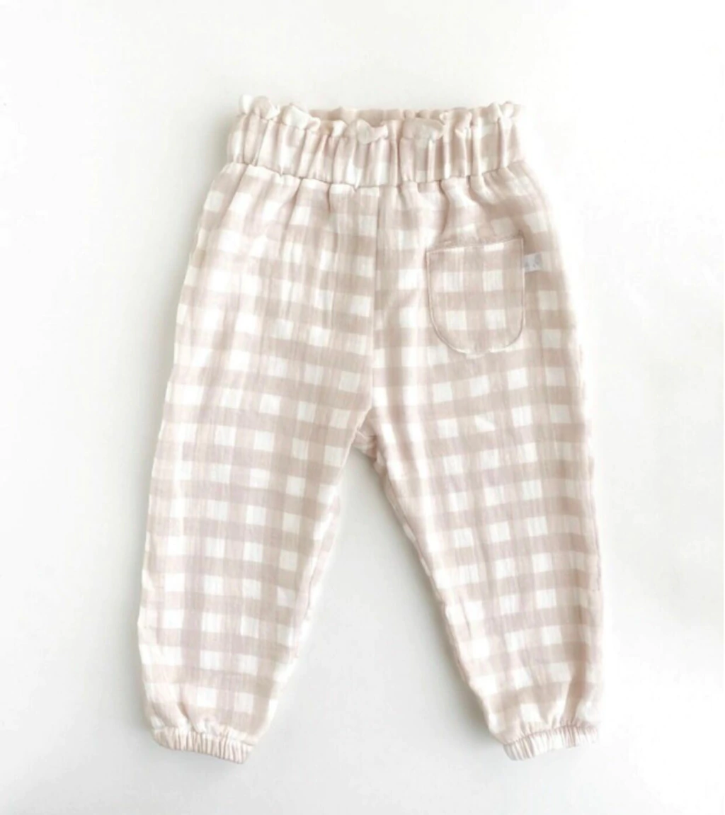 Pantalon gasa cuadrados