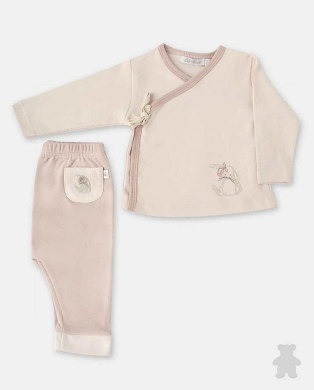 Batita cruzada y pantalon pima conejita