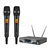 Microfone Sem Fio Duplo Dylan D-8000 S Uhf 200 Canais