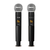 Microfone Sem Fio Duplo Dylan Dw-602 Max Uhf 26 Canais na internet