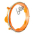 Pandeiro Infantil Luen 8 Pol Batuka Pele Cristal Laranja - comprar online