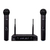 Microfone Sem Fio Duplo Uhf 30 Canais Dylan Udx-02 Multi