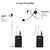 Microfone Lavalier Sem Fio Innopow de 200 Canais WM-333B - comprar online