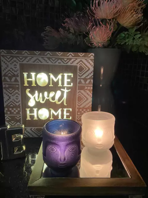 Dupla porta velas black&white