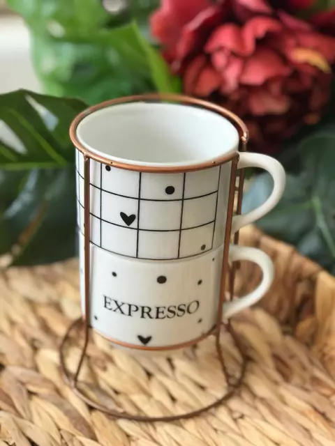 Xícaras c/ suporte Margô