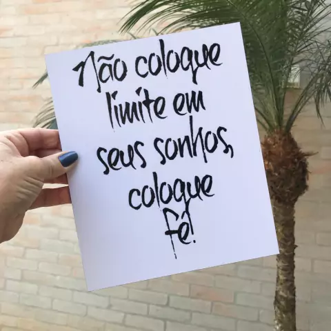 Quadro coloque Fé