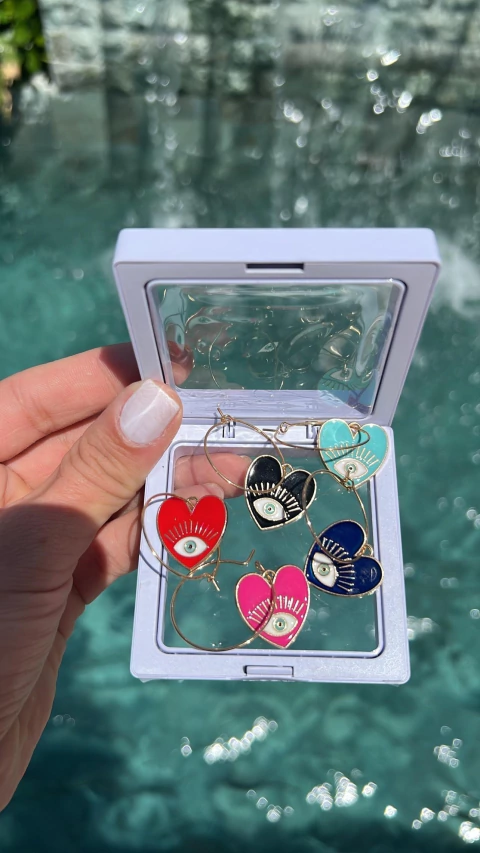 CJ marcador olho grego heart ( 6 pçs) - comprar online