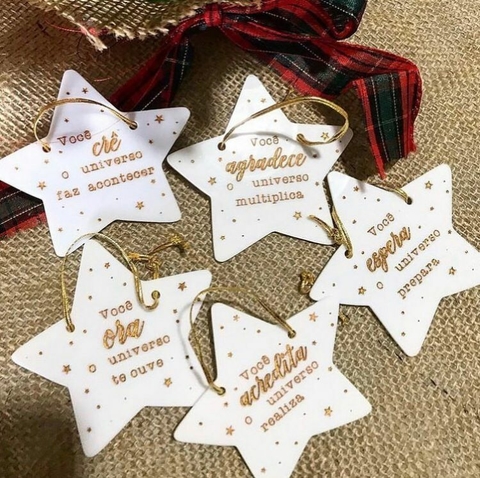 Conjunto 5 Estrelas de Natal