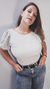 Body Catherine lurex blanco en internet