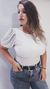 Body Catherine lurex blanco