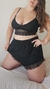 Top Sasha puntilla negro
