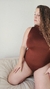 Body Alba musculosa modal chocolate en internet