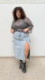 Blusa Denise encaje gris brillos - comprar online