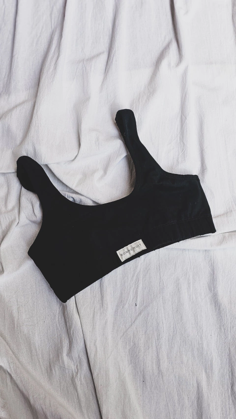 Top Paula Algodón negro - comprar online