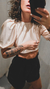 Blusa Francesca satén fucsia