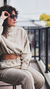 Buzo Crop top algodón BEIGE