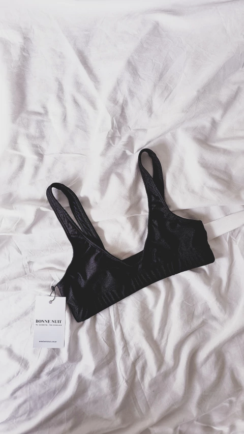 Top bikini Paula lycra negro - comprar online