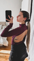 Body Marga Tricot vino - comprar online