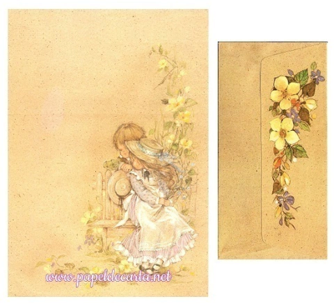 Conjunto de Papel de Carta maior que o médio Romeu e Julieta n. 12